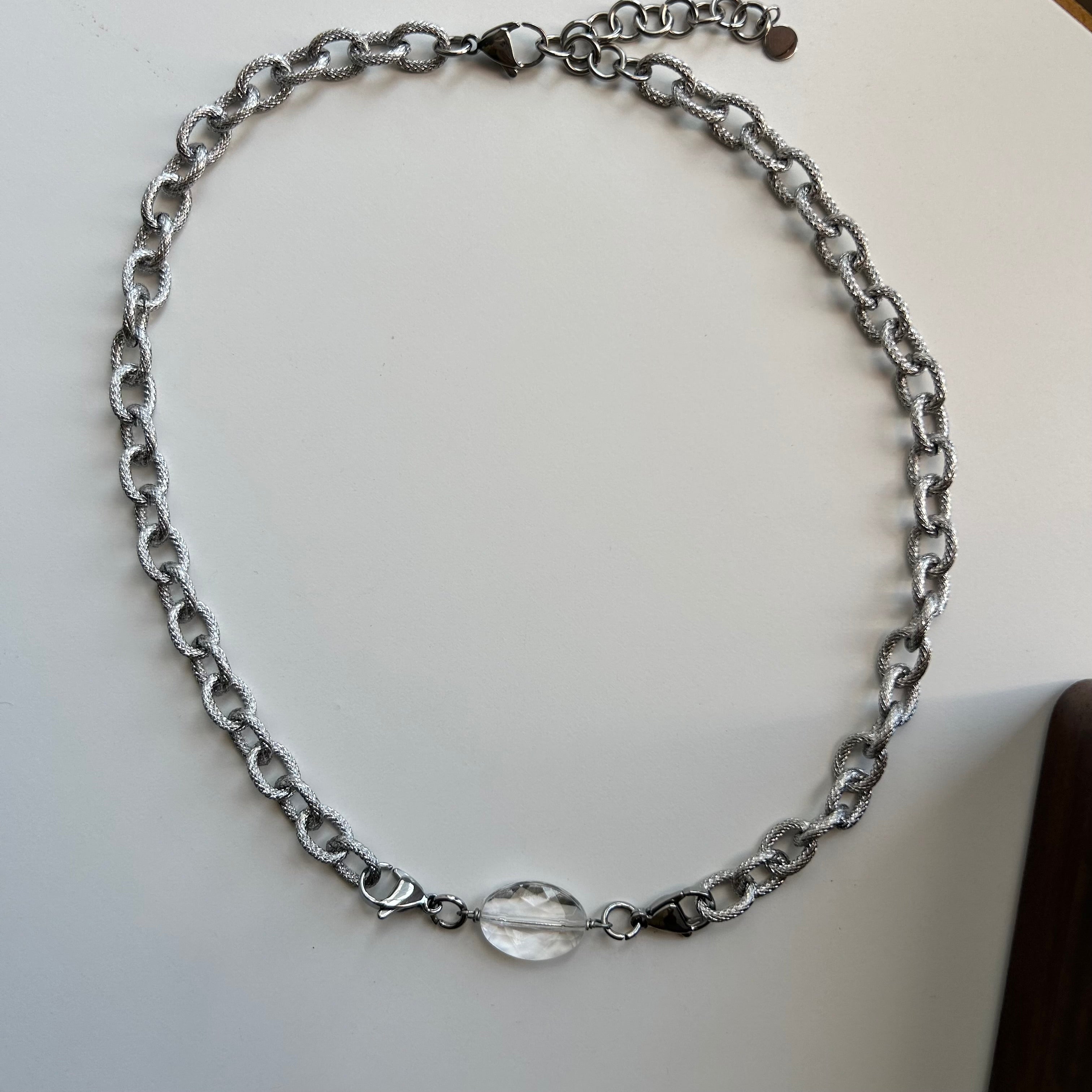 Kit Découverte Collier Argenté Eclat + 3 pierres interchangeables