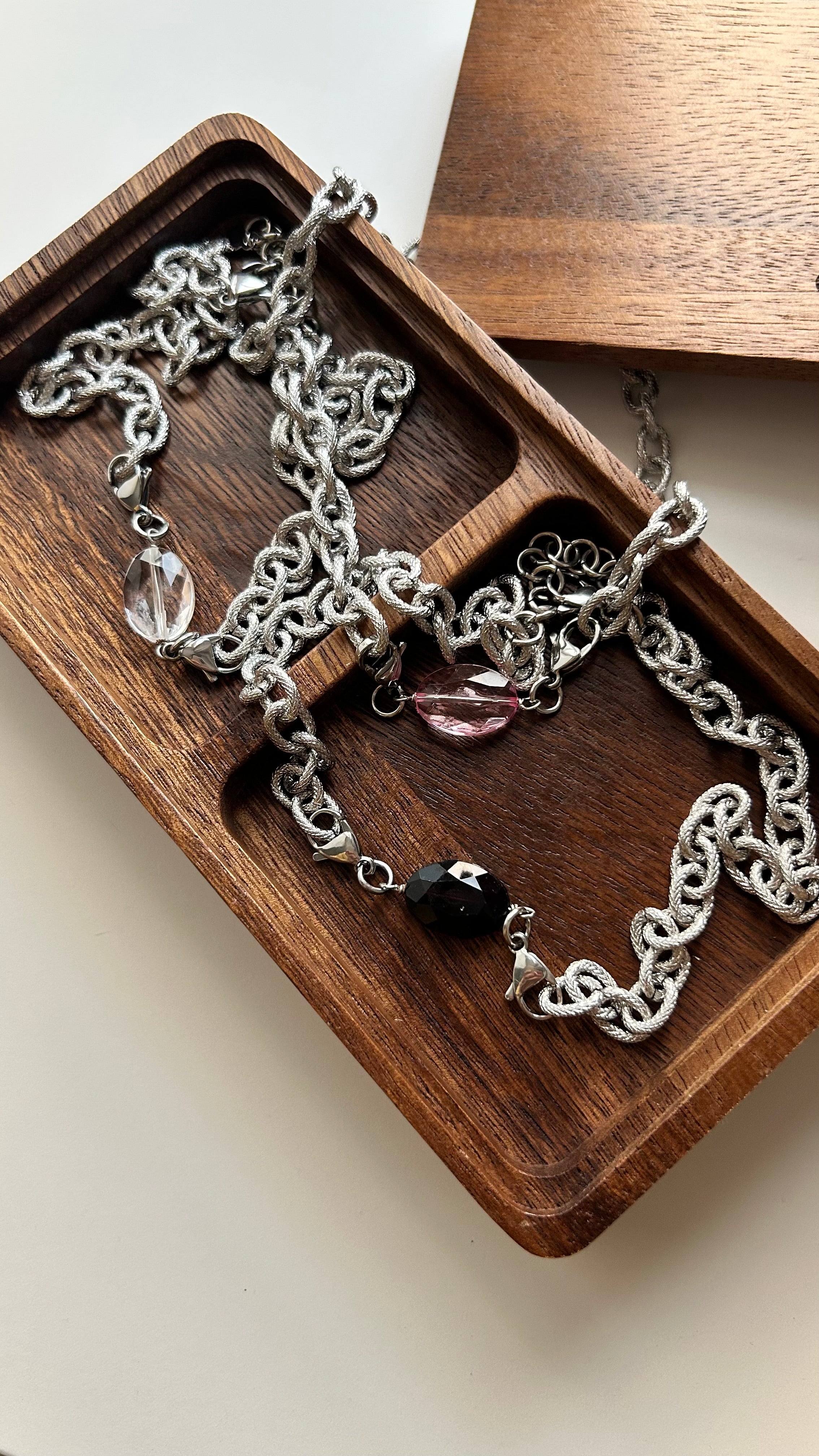 Kit Découverte Collier Argenté Eclat + 3 pierres interchangeables