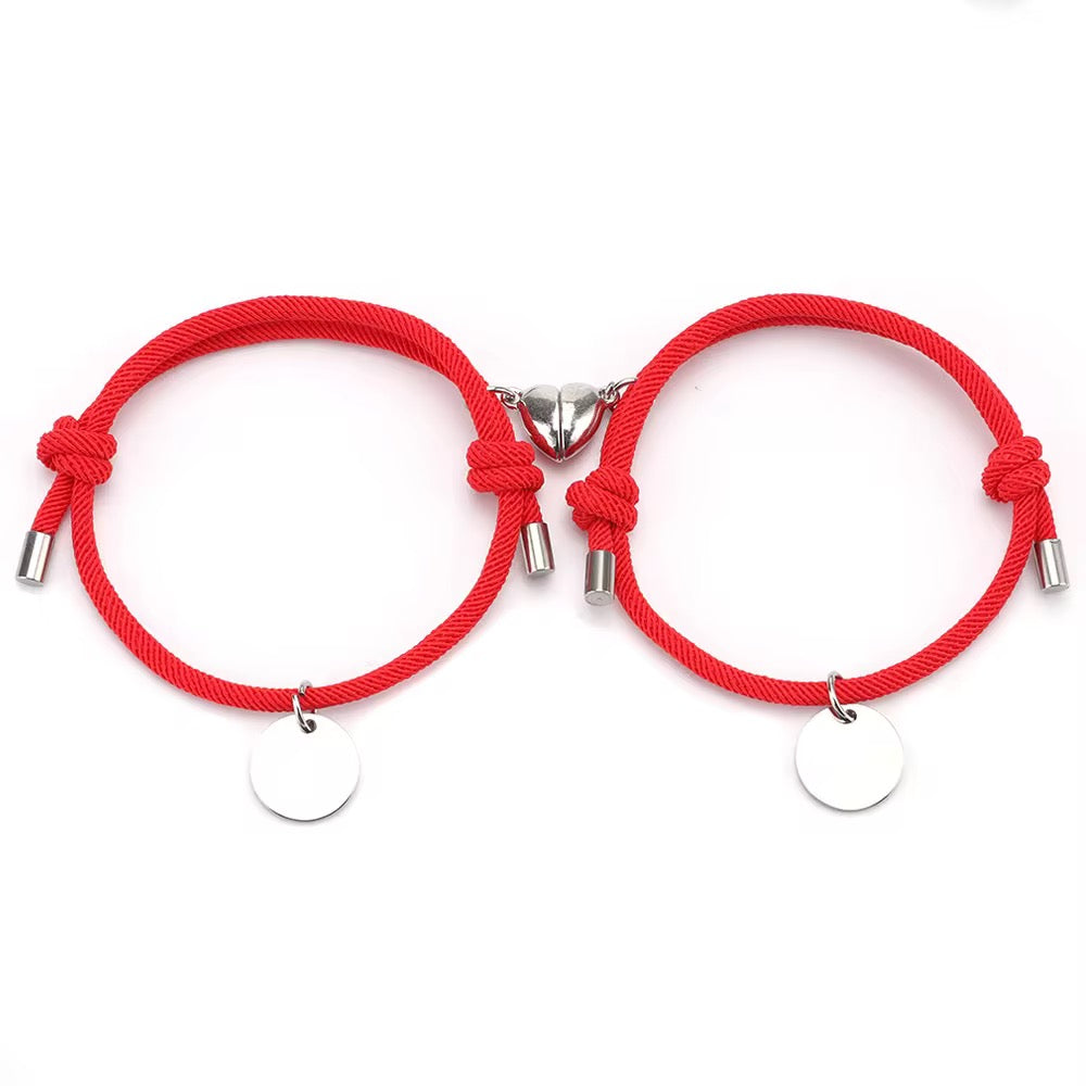 Duo couple coeur aimanté