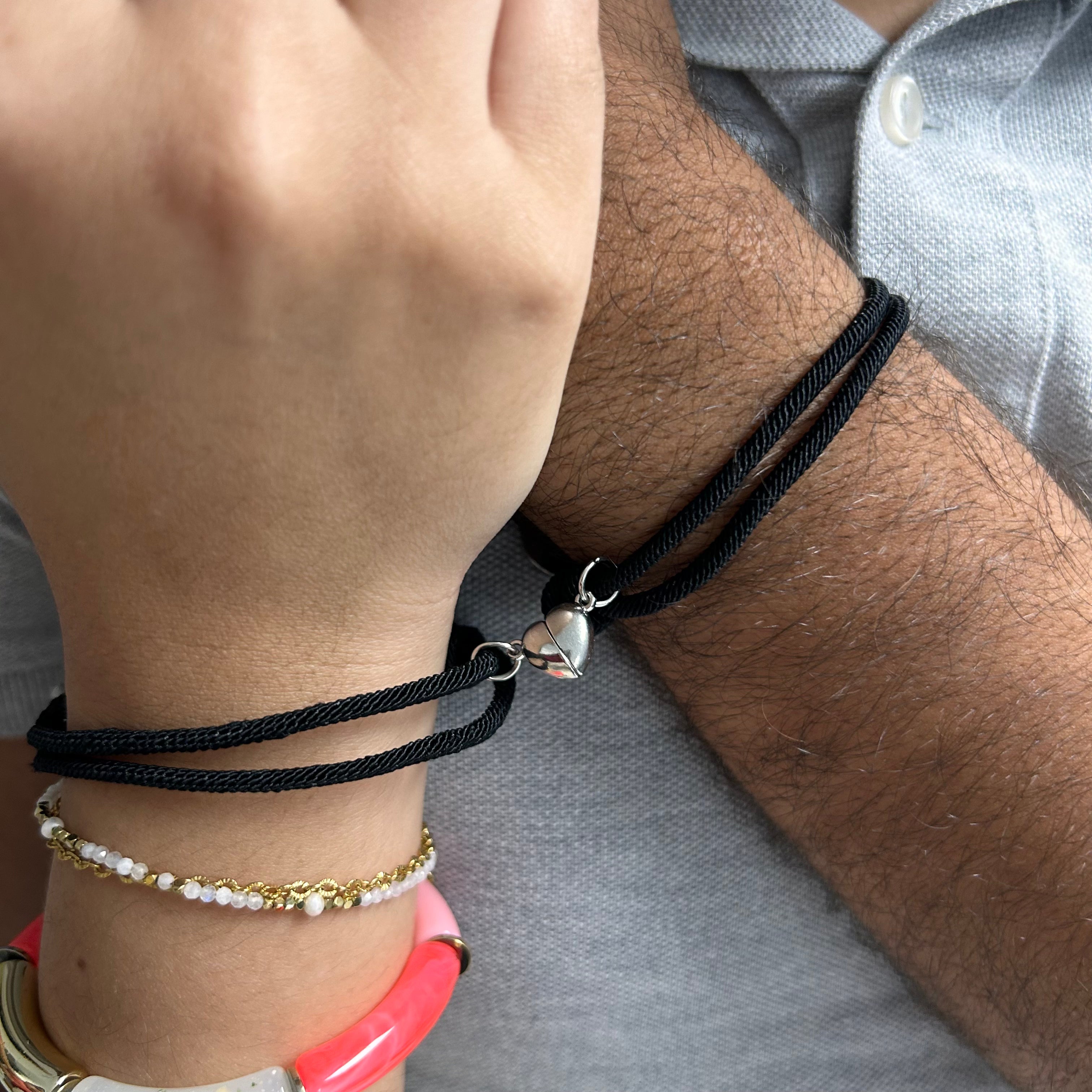 Duo couple coeur aimanté