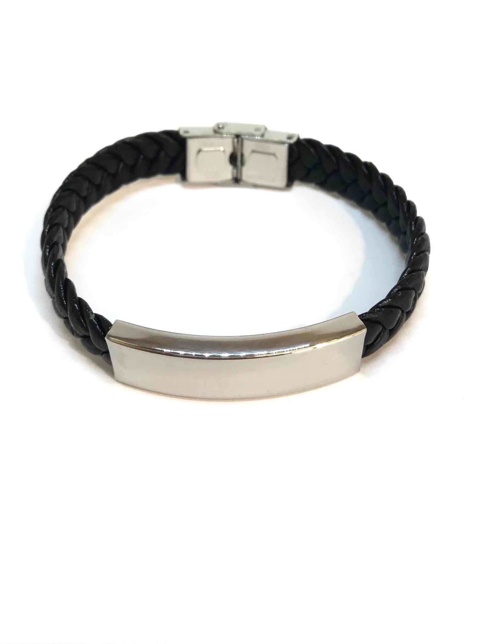 z-emilie-bracelet-acier-caoutchouc-tresse-a-graver-black-1