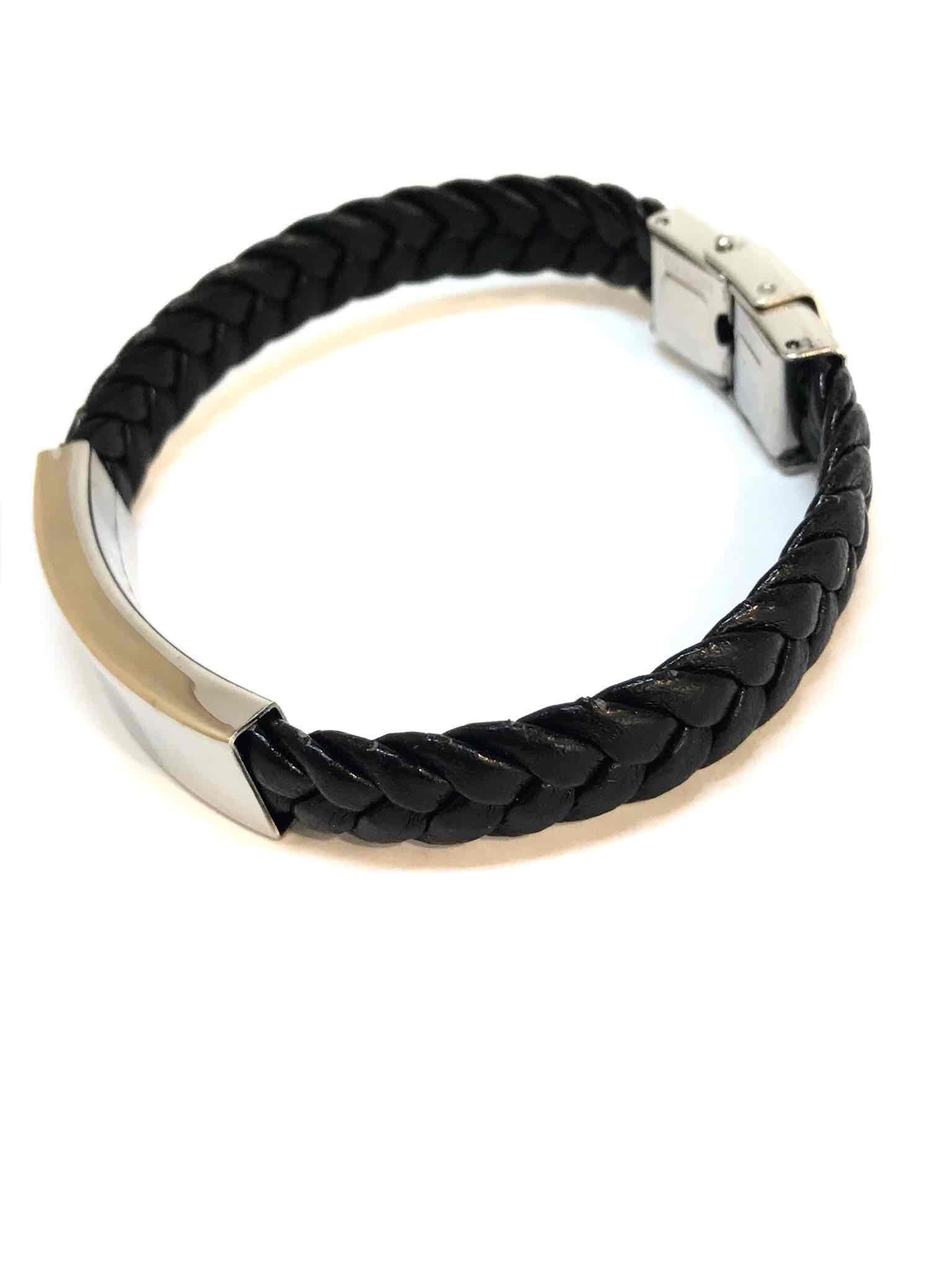 z-emilie-bracelet-acier-caoutchouc-tresse-a-graver-black-3